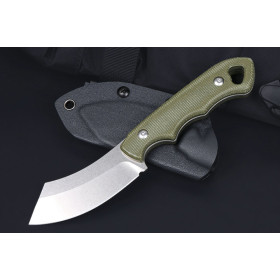 BK014 Shantevik14c28n Steel Small Machete Full Tang Flax Handle Hunting Knife With Kydex Sheath UD407643